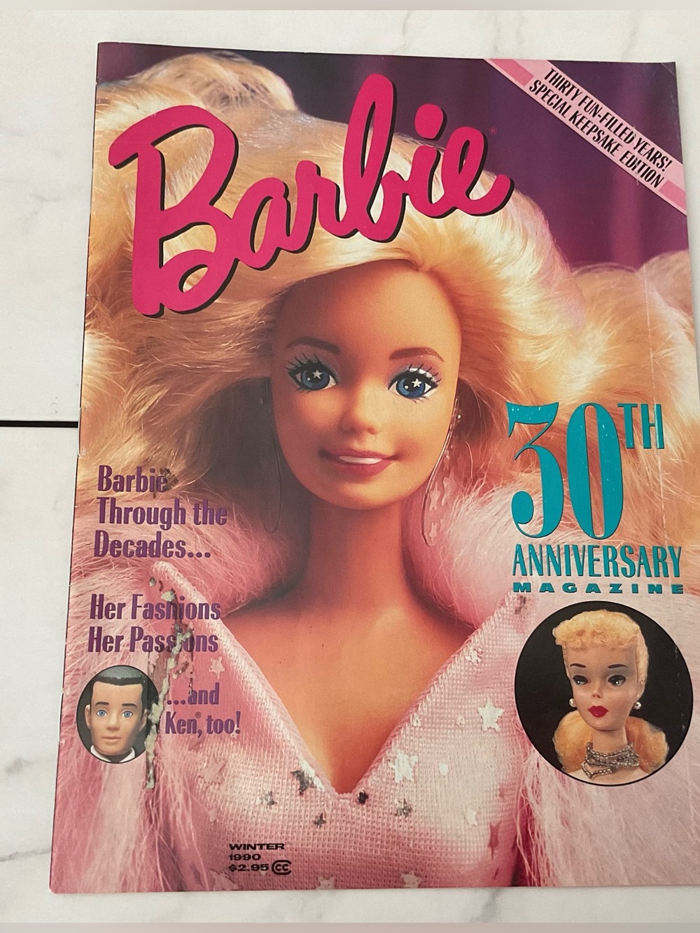 Vintage Barbie Magazine Winter 1990 - 30th Anniversary Magazine 42 color pages